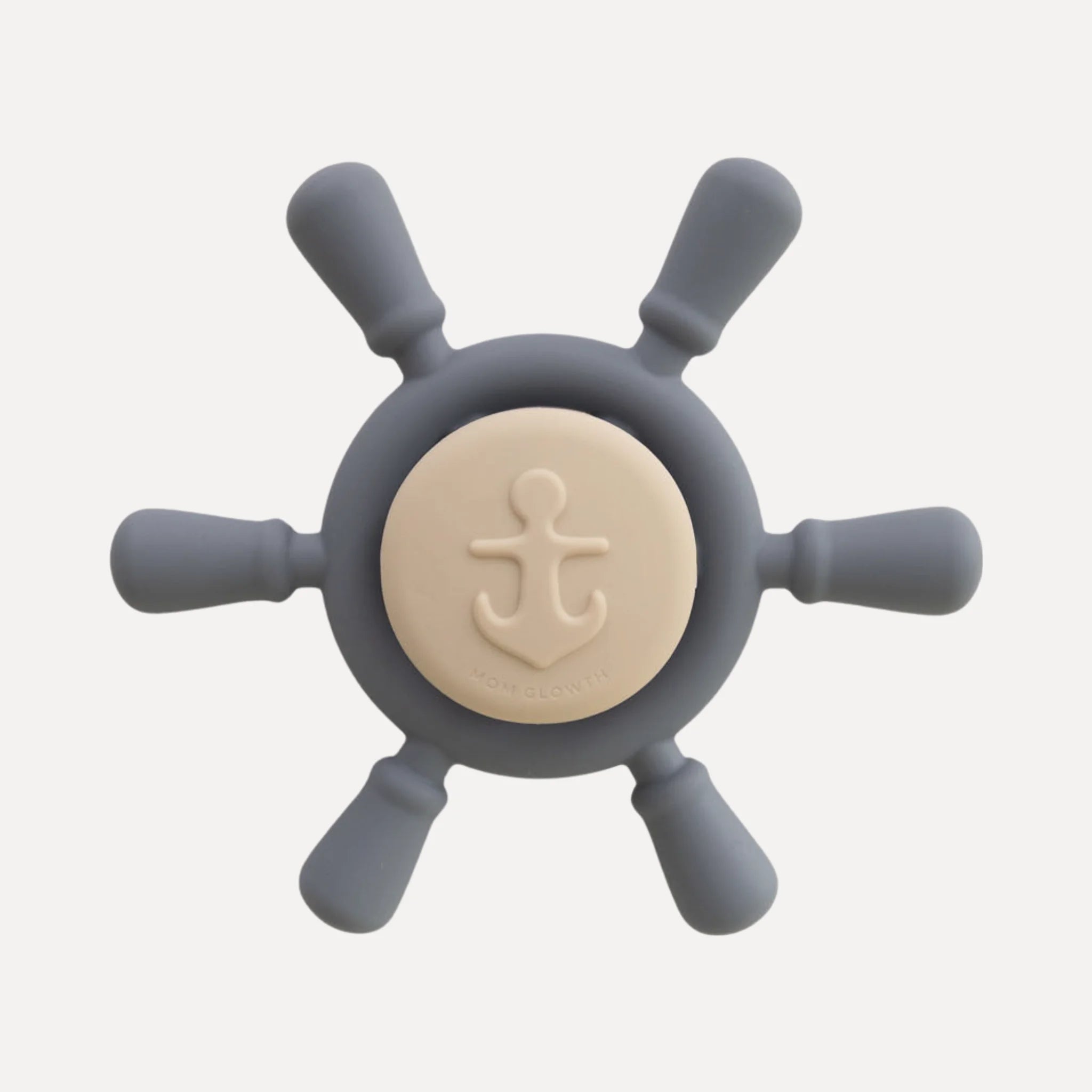 Little Captain's Spinner van Mom Glowth in stoer blauw met zuignap – sensorisch speelgoed van food-grade siliconen, BPA-vrij, vanaf 6 maanden