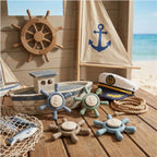 Little Captain's Spinner in 4 kleuren – siliconen stuurwiel zuignap speelgoed voor baby | Mom Glowth