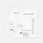 Set van 50 moedermelk bewaarzakjes van Mom Glowth met temperatuurindicator, maatstreepjes tot 250ml en datum/volume veld – BPA-vrij, dubbele lekvrije sluiting