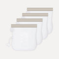 Set van 4 herbruikbare moedermelk bewaarzakjes van Mom Glowth – 100% food-grade siliconen, BPA-vrij, lekvrije sluitstrip, 250ml